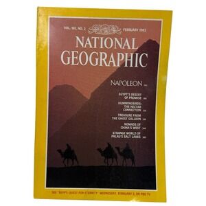 National Geographic Magazine 1982 February Egypt's Desert Of Promise Treasure